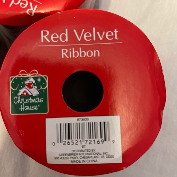 Red Velvet Ribbon Set - Picture 2 of 7